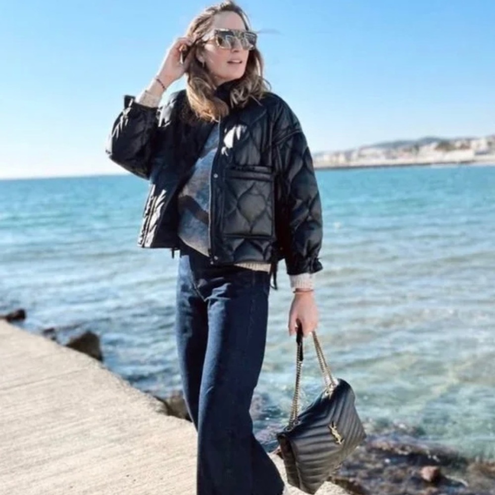 Zara Black Puffer Jacket